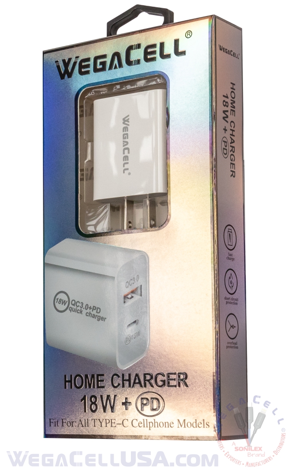 universal dual port fast charging usb home wall charger - wholesale pkg. wegacell: wl-59pd-hc wall charger 8