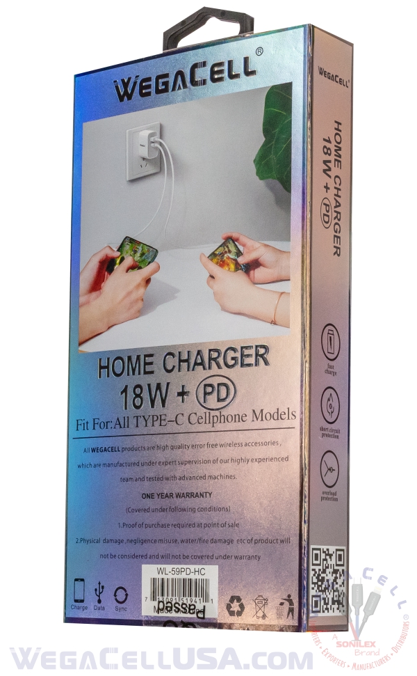 universal dual port fast charging usb home wall charger - wholesale pkg. wegacell: wl-59pd-hc wall charger 10