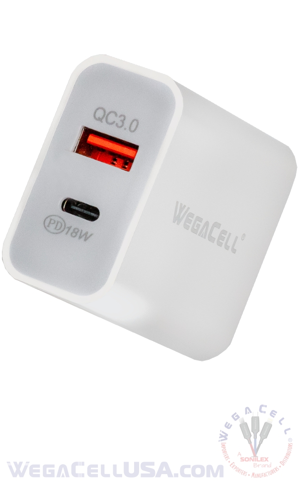 universal dual port fast charging usb home wall charger - wholesale pkg. wegacell: wl-59pd-hc wall charger 14