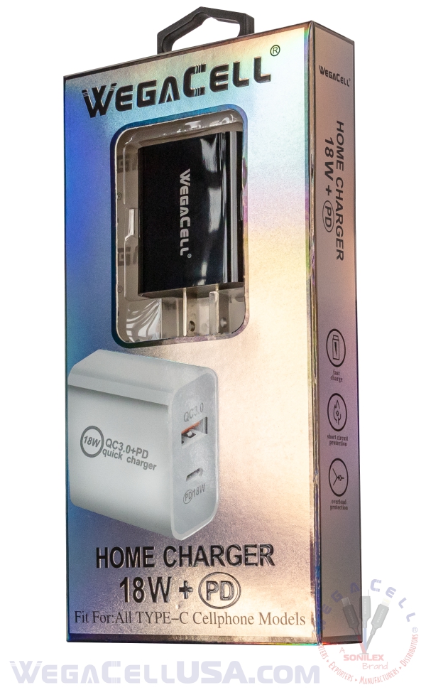 universal dual port fast charging usb home wall charger - wholesale pkg. wegacell: wl-59pd-hc wall charger 16