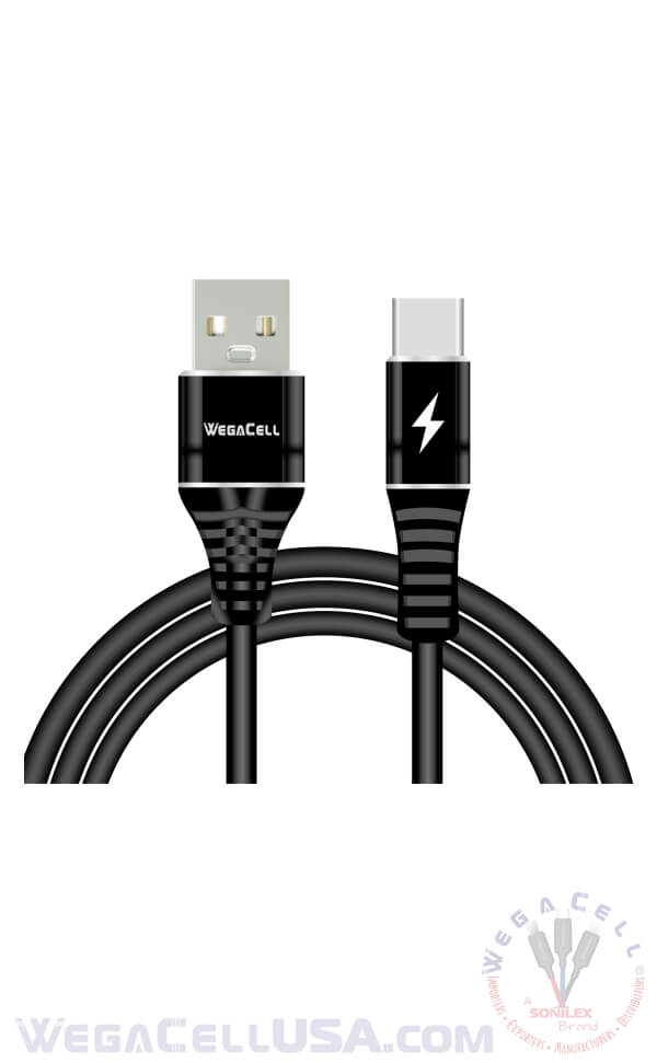 android v8 micro usb braided fast charging 5 ft tpe data cable - wholesale pkg. wegacell: wl-5cbl12-mcr data cable 8