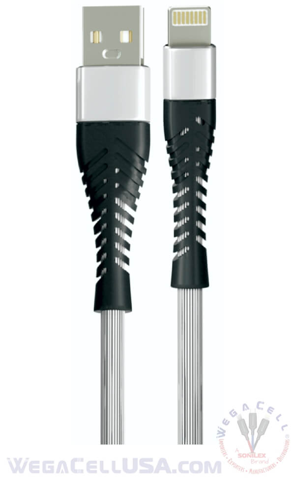 apple compatible fast charging 10 ft lightning tpe data cable - wholesale pkg. wegacell: wl-10ftcbl26-ipc data cable 8