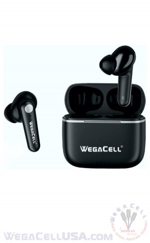 Bluetooth 5.0 TWS HD Wireless Earbuds - Wholesale Pkg. WegaCell: WL-34TWS