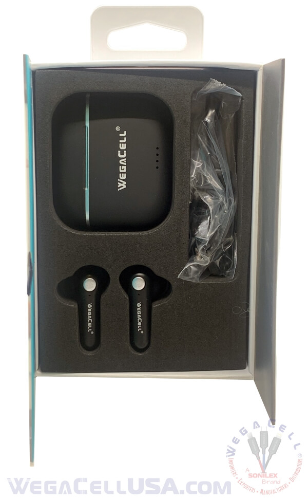 bluetooth 5.0 tws hd wireless earbuds - wholesale pkg. wegacell: wl-34tws bluetooth earphone 10
