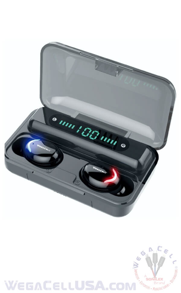 bluetooth 5.0 tws hd wireless earbuds - wholesale pkg. wegacell: wl-37tws bluetooth earphone 4