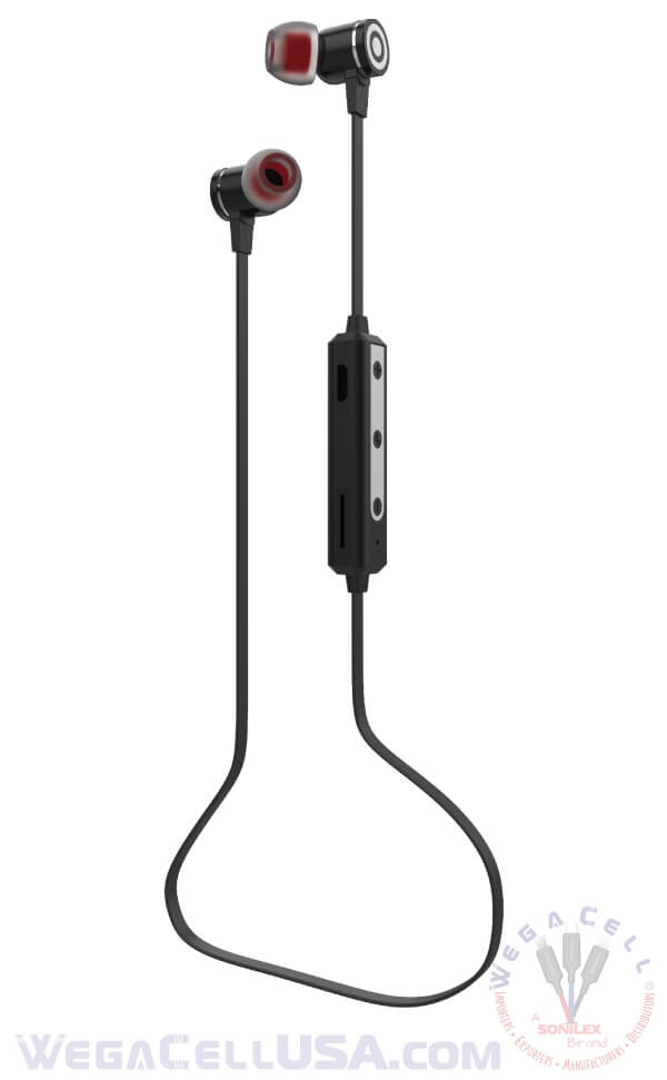bluetooth 5.0 premium sound tangle-free wireless in-ear stereo earphone - wholesale pkg. wegacell: wl-50bt-hf bluetooth earphone 8