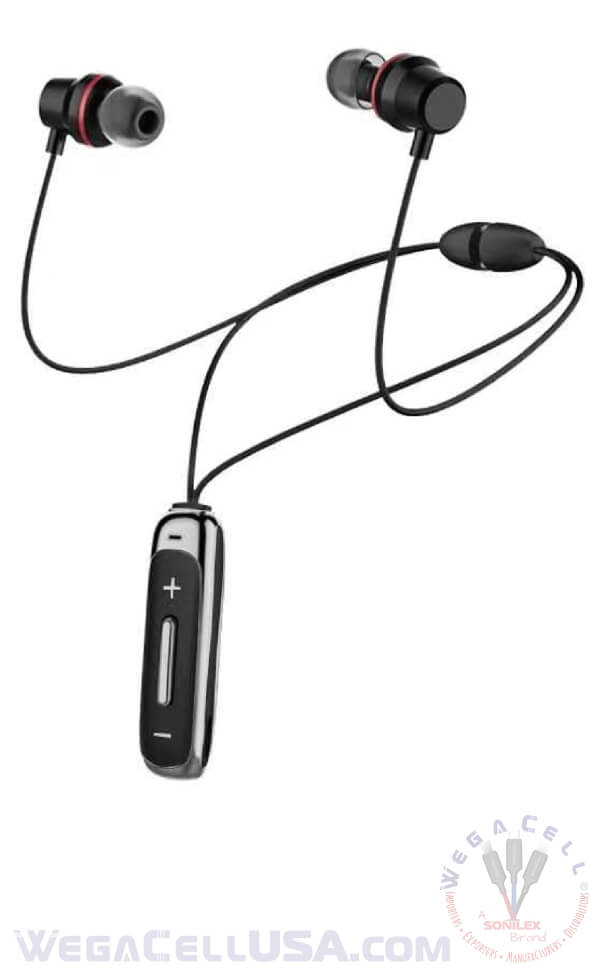 bluetooth 5.0 premium sound tangle-free wireless in-ear stereo earphone - wholesale pkg. wegacell: wl-83bt-hf bluetooth earphone 8