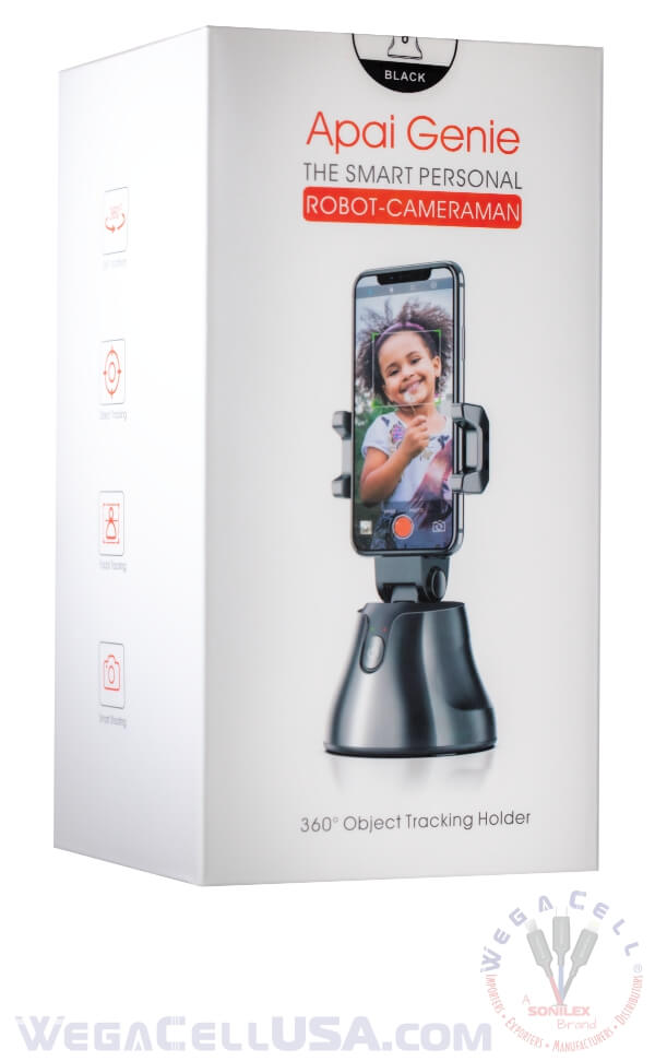 intelligent ai robot-cameraman tripod - wholesale pkg. wegacell: wl-360ag phone holder 10