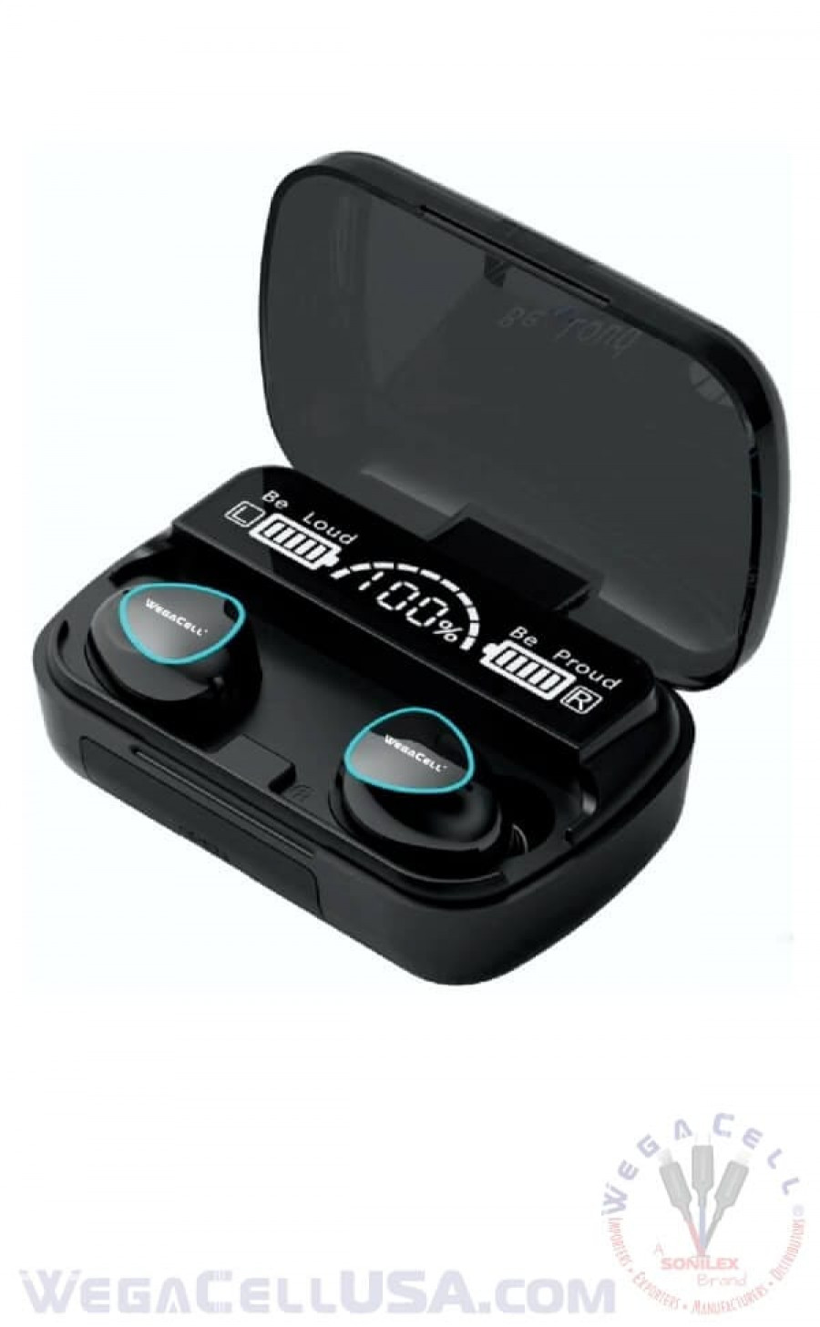 bluetooth 5.1 tws hd wireless earbuds - wholesale pkg. wegacell: wl-36tws bluetooth earphone 14