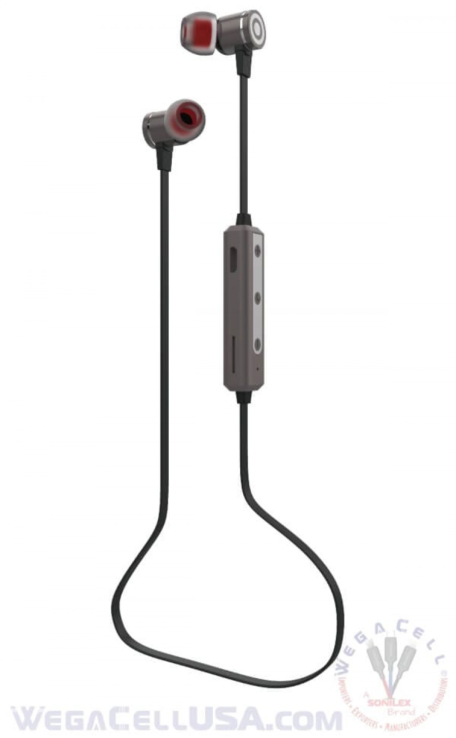 bluetooth 5.0 premium sound tangle-free wireless in-ear stereo earphone - wholesale pkg. wegacell: wl-50bt-hf bluetooth earphone 18